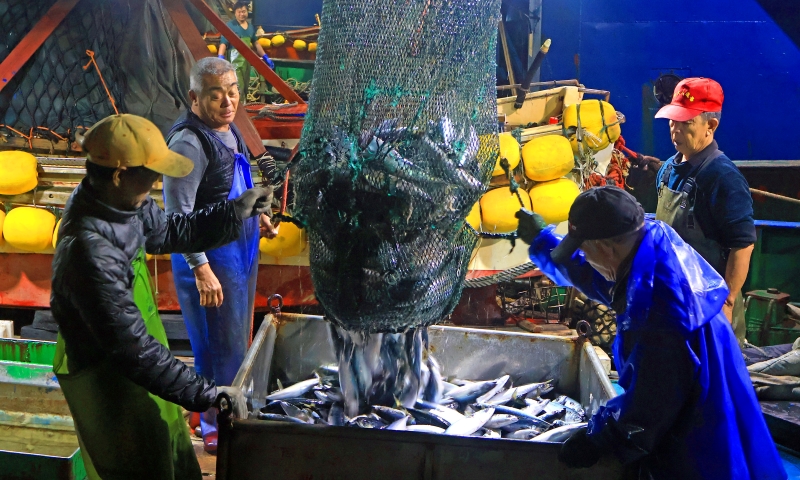 Zhejiang : une abondante récolte de pêche hivernale à Yuhuan