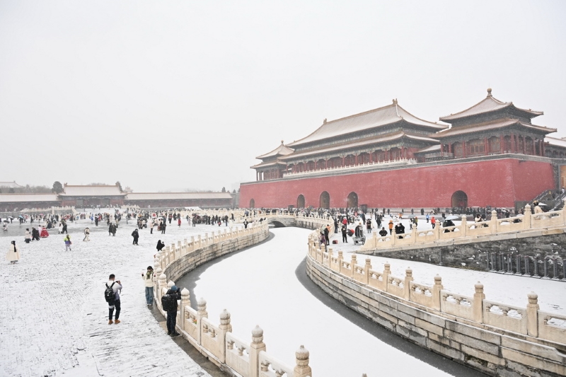 De fortes chutes de neige sur Beijing