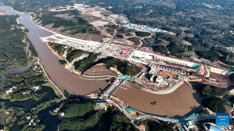 Guangxi : la construction du canal de Pinglu montre des progrès remarquables