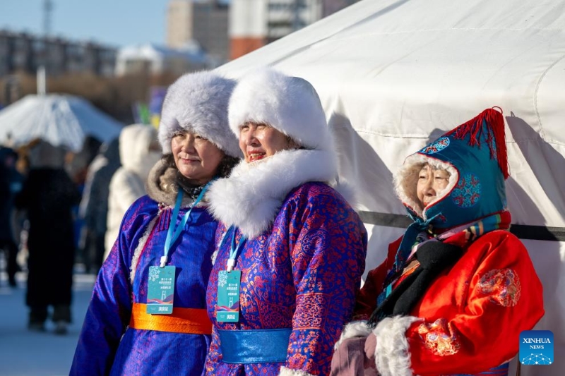 Mongolie intérieure : ouverture de la 21e Foire de la glace et de la neige du Nadam