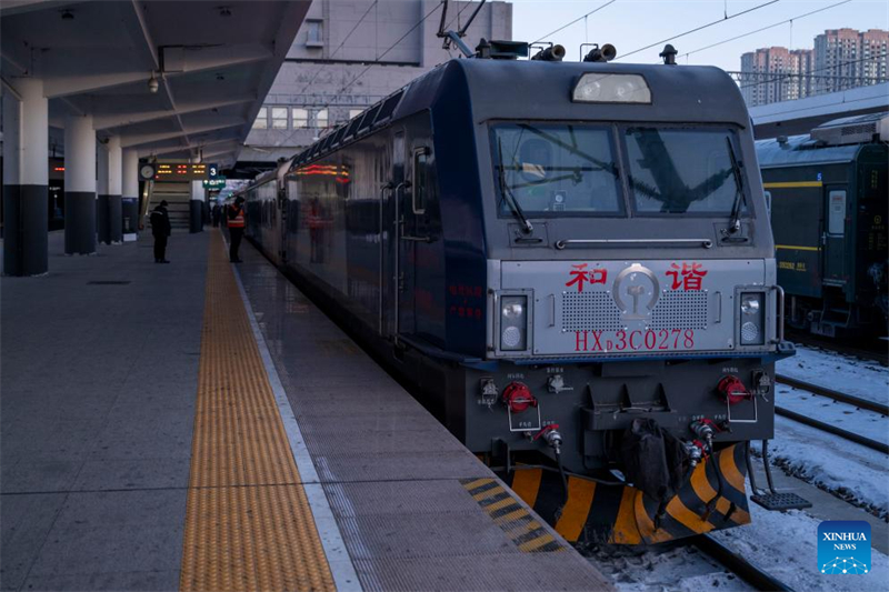 Heilongjiang : un train touristique thématique proposant des services de photo de voyage inauguré à Harbin