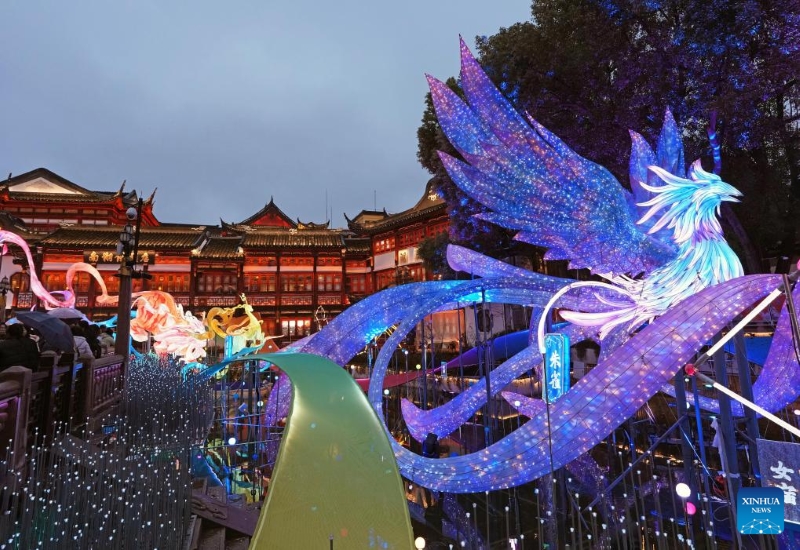 Shanghai : ouverture du Festival des lanternes du Jardin Yuyuan