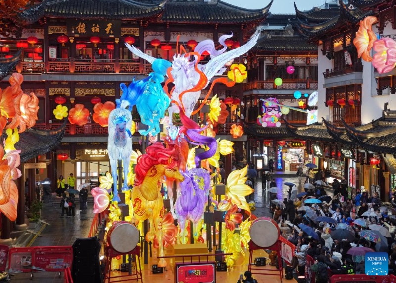 Shanghai : ouverture du Festival des lanternes du Jardin Yuyuan
