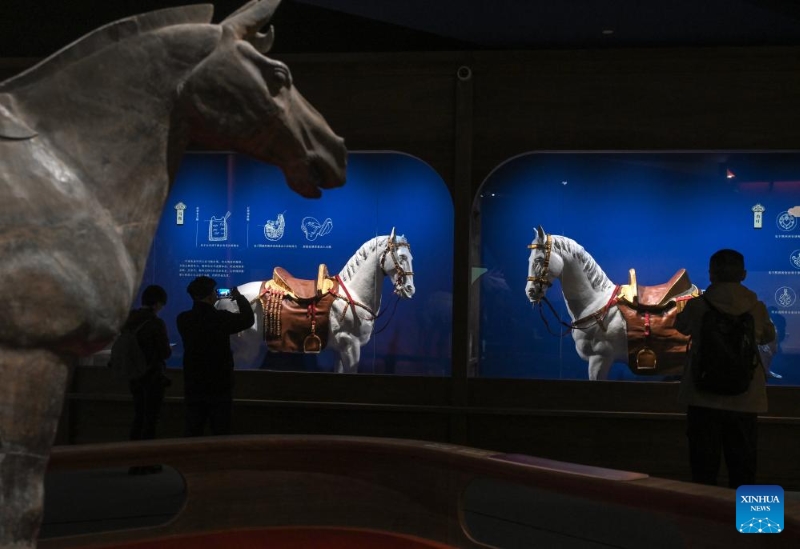Ouverture d'une exposition sur le thème de l'Année du Cheval du zodiaque chinois à Beijing