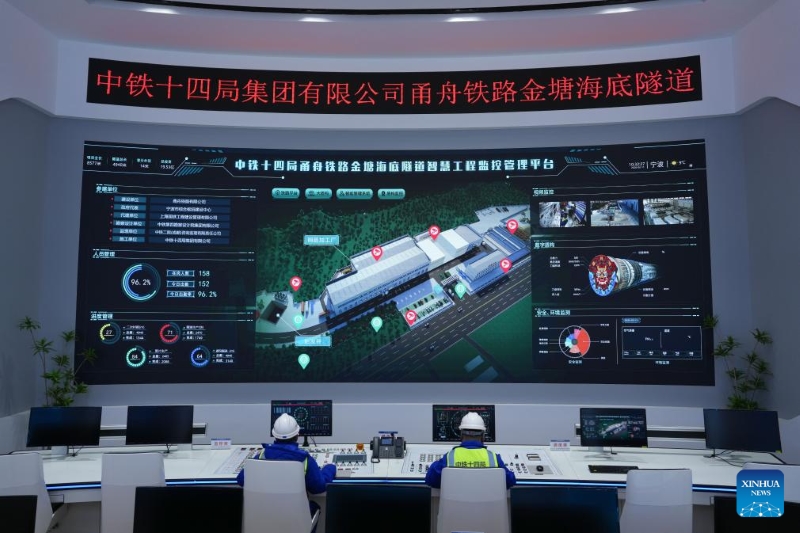 Zhejiang : les travaux du plus long tunnel ferroviaire sous-marin à grande vitesse du monde se poursuivent