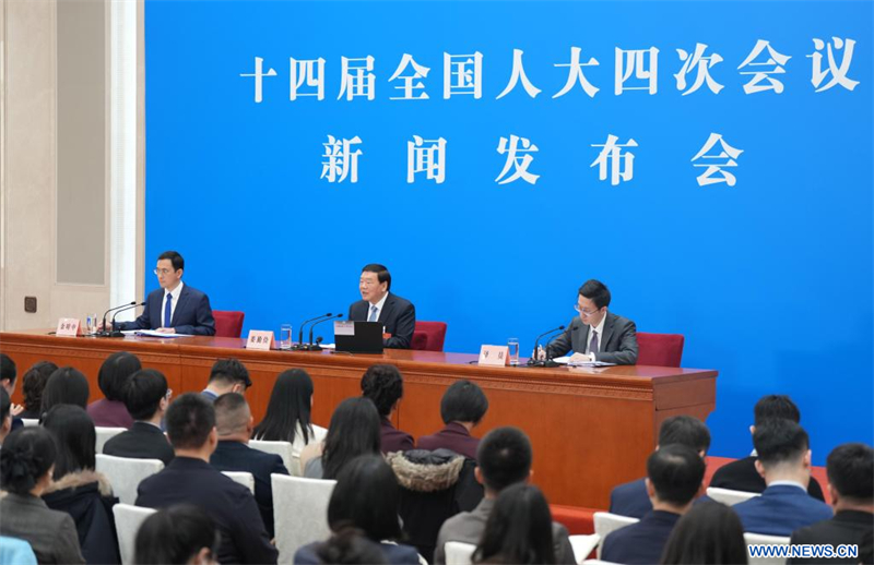 L'organe législatif national chinois organise une conférence de presse avant sa session annuelle