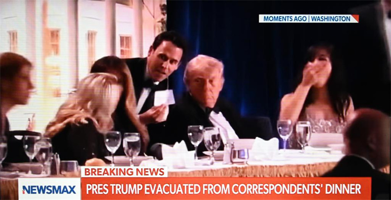 Trump évacué du dîner des correspondants de la Maison Blanche à la suite d'un incident de sécurité