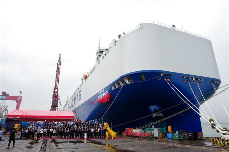 Le plus grand navire transporteur d'automobiles au monde livré en Chine, augmentant la capacité mondiale de transport de véhicules