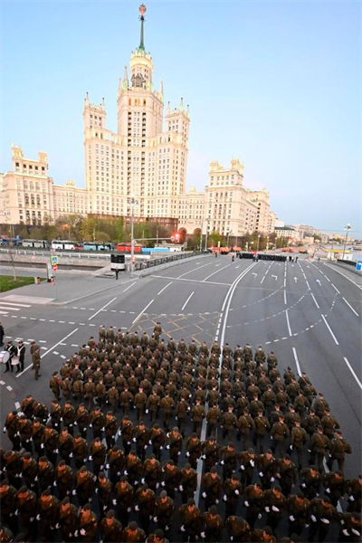 Répétition du défilé militaire du Jour de la Victoire à Moscou