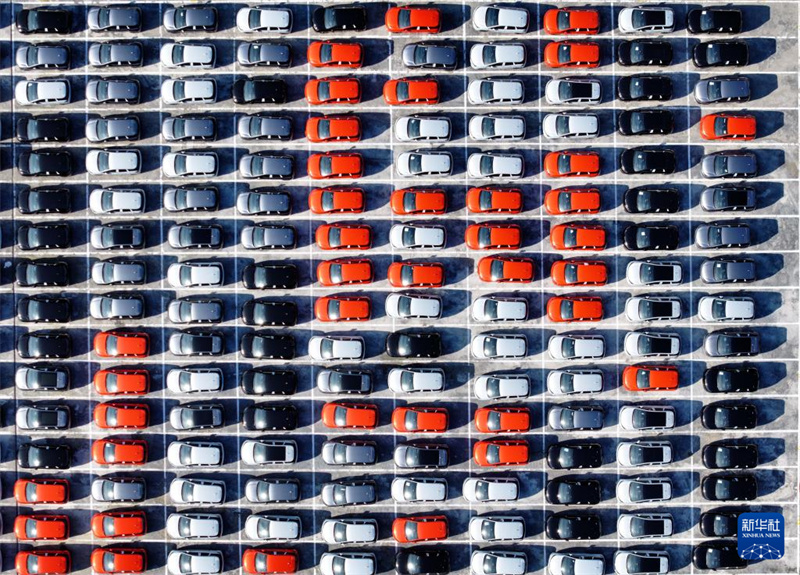 Jiangsu : 7 273 véhicules à énergies nouvelles ont appareillé de Nantong à destination de l'Europe