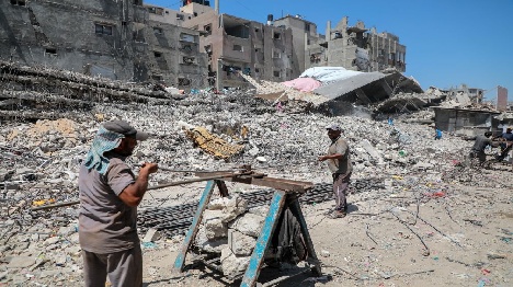 La bande de Gaza connaît une pénurie de matériaux de construction