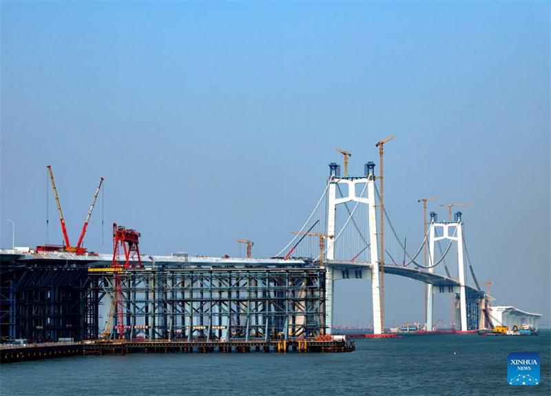Fujian : la construction du pont Xiamen-Kinmen franchit une nouvelle étape