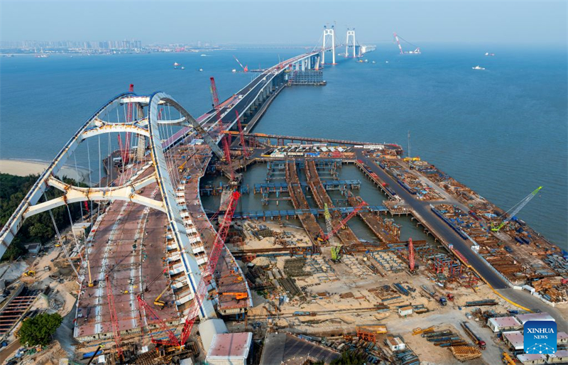 Fujian : la construction du pont Xiamen-Kinmen franchit une nouvelle étape