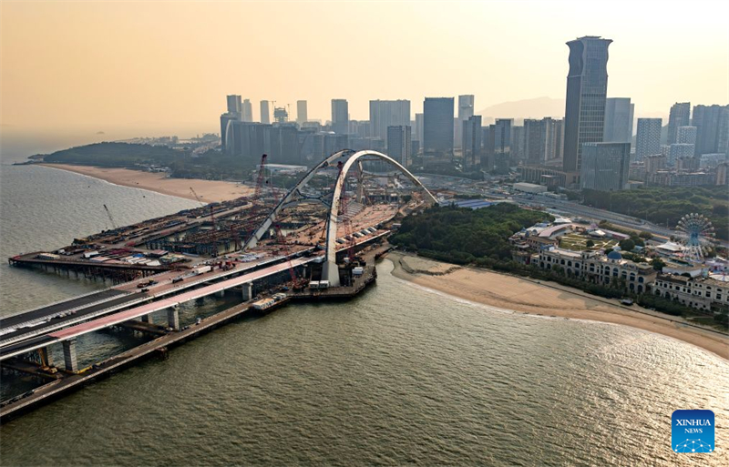 Fujian : la construction du pont Xiamen-Kinmen franchit une nouvelle étape