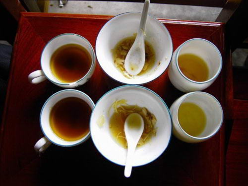Les trois thés Bai