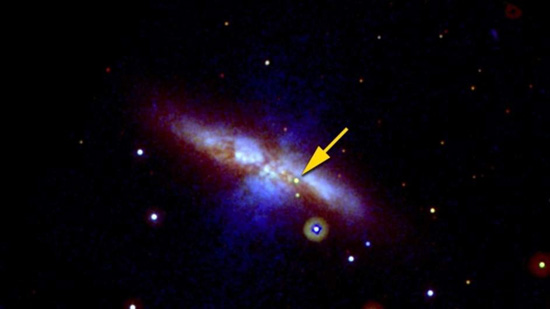 Apparition d'une supernova dans une galaxie proche de la Terre