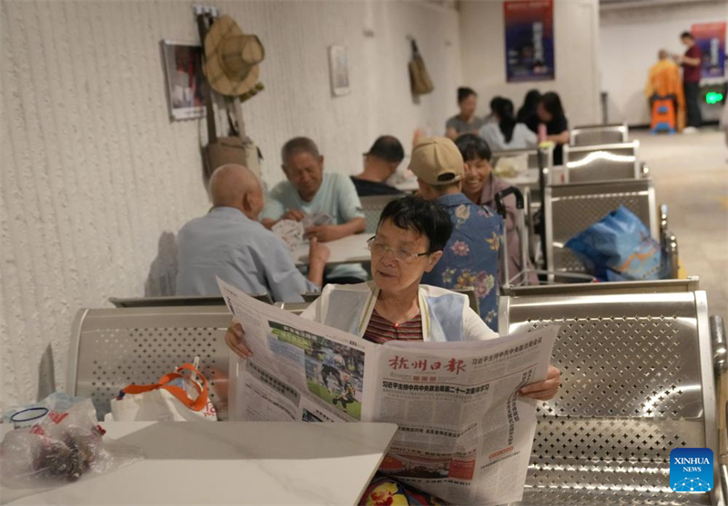 Zhejiang : face à la canicule, Hangzhou ouvre ses abris antiaériens au public