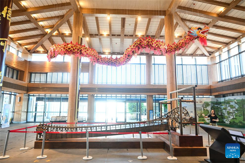 Jiangsu : le système d'irrigation du lac Chishan à Jurong