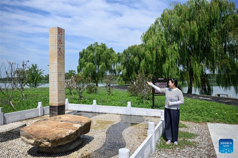 Jiangsu : le système d'irrigation du lac Chishan à Jurong