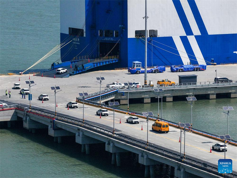 Jiangsu : le trafic de conteneurs et de marchandises du port de Taicang en nette hausse d'une année sur l'autre