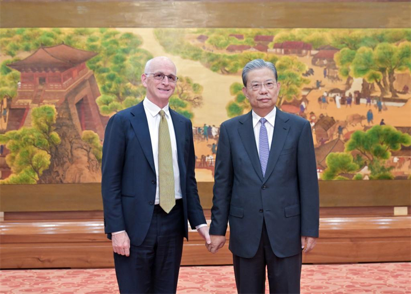 Le plus haut législateur chinois rencontre une délégation du Congrès américain