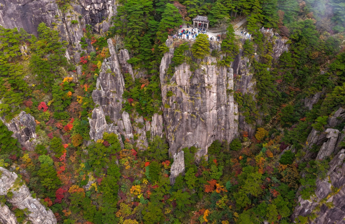 Anhui : les pics et forêts de Huangshan illuminés par les couleurs d'automne