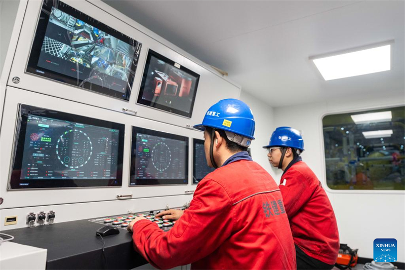 Hunan : un tunnelier destiné à l'Italie sort de sa chaîne de production à Changsha