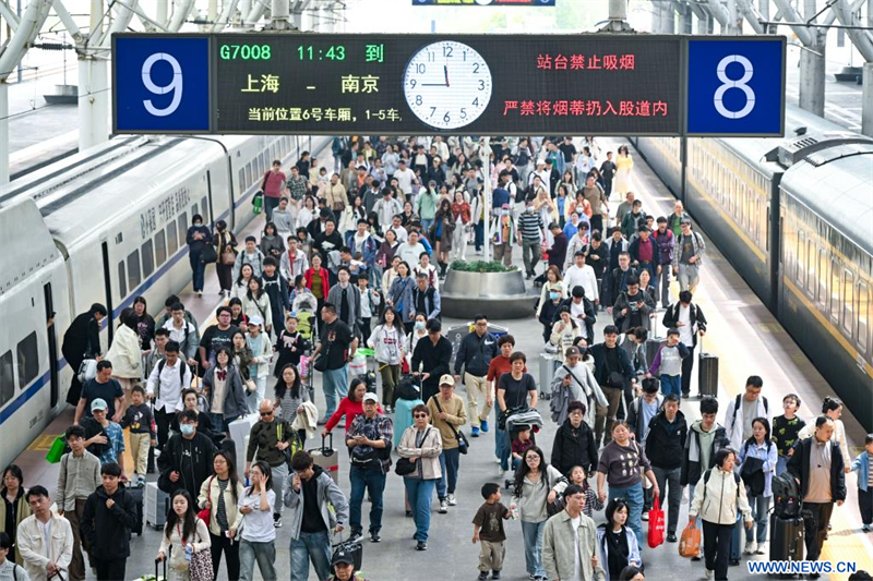 La Chine enregistre plus de 845 millions de voyages de passagers pendant les congés de la fête de Qingming