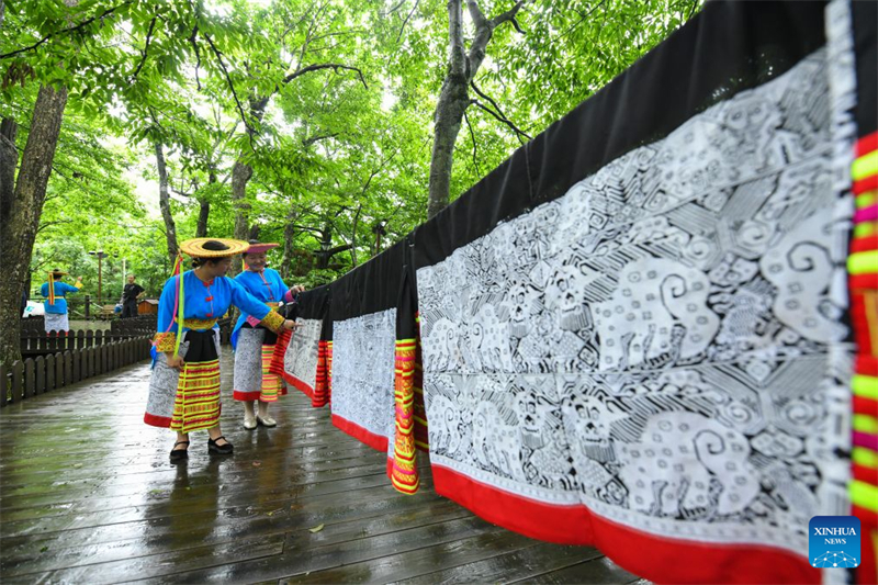 Hunan : histoire en photo de la broderie au point de croix Tiaohua du comté de Longhui